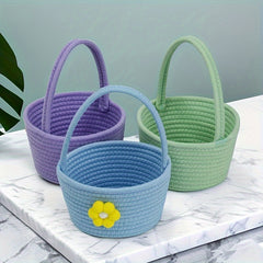 Small Flower Basket Cartoon Small Flower Portable Storage Basket