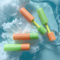 4pcs Leakproof Foam Water Sprayers No Electricity Needed Orange & Green