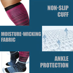 3 Pairs Plus Size Compression Socks For Women & Men 15 20 Mmhg Extra Wide Calf