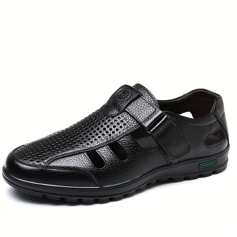 Men's Hollow Out Hook-Loop Sandals