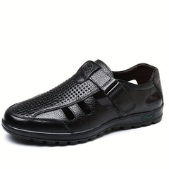Men's Hollow Out Hook-Loop Sandals