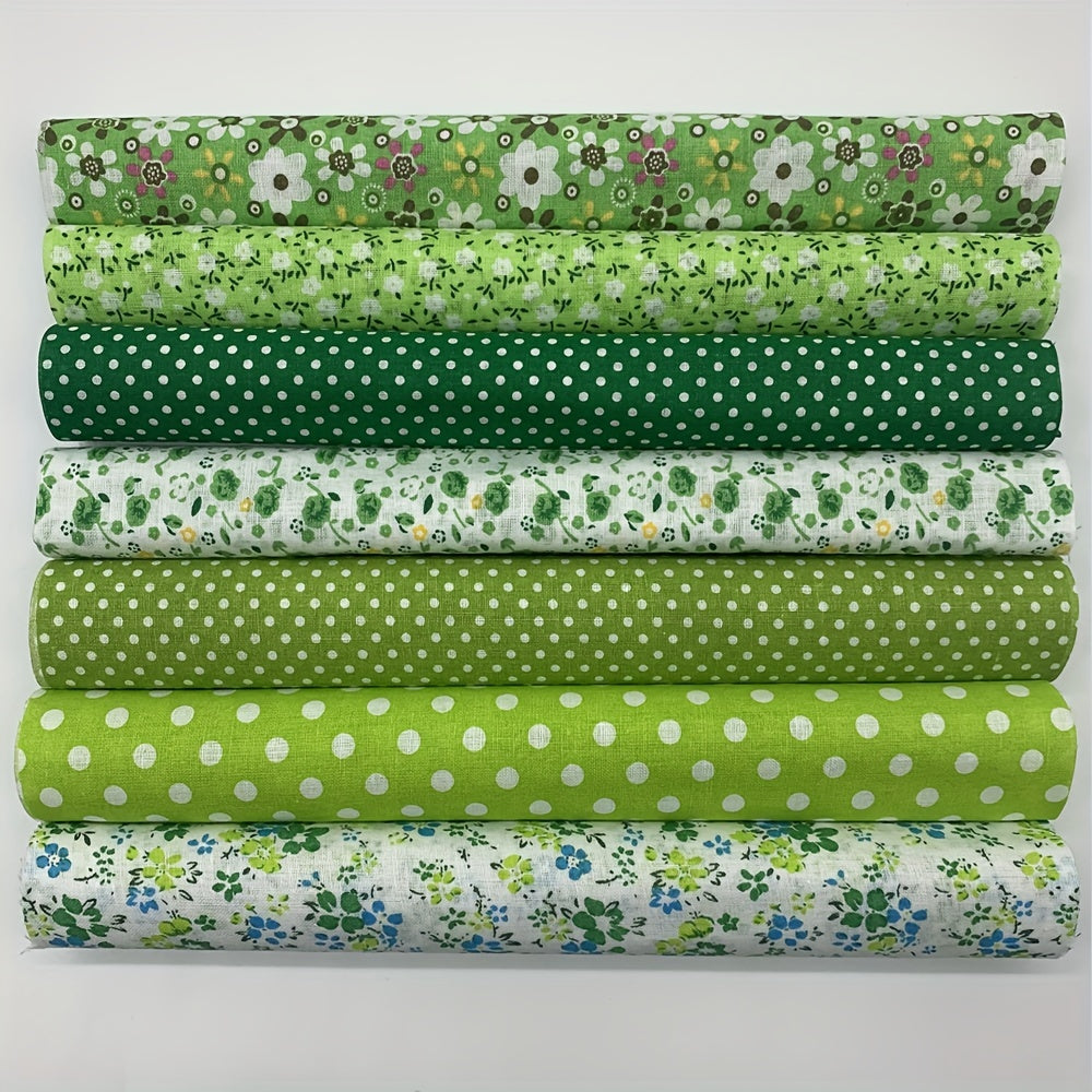 7pcs Flat Pattern Cotton Cloth for Quilting Sewing DIY