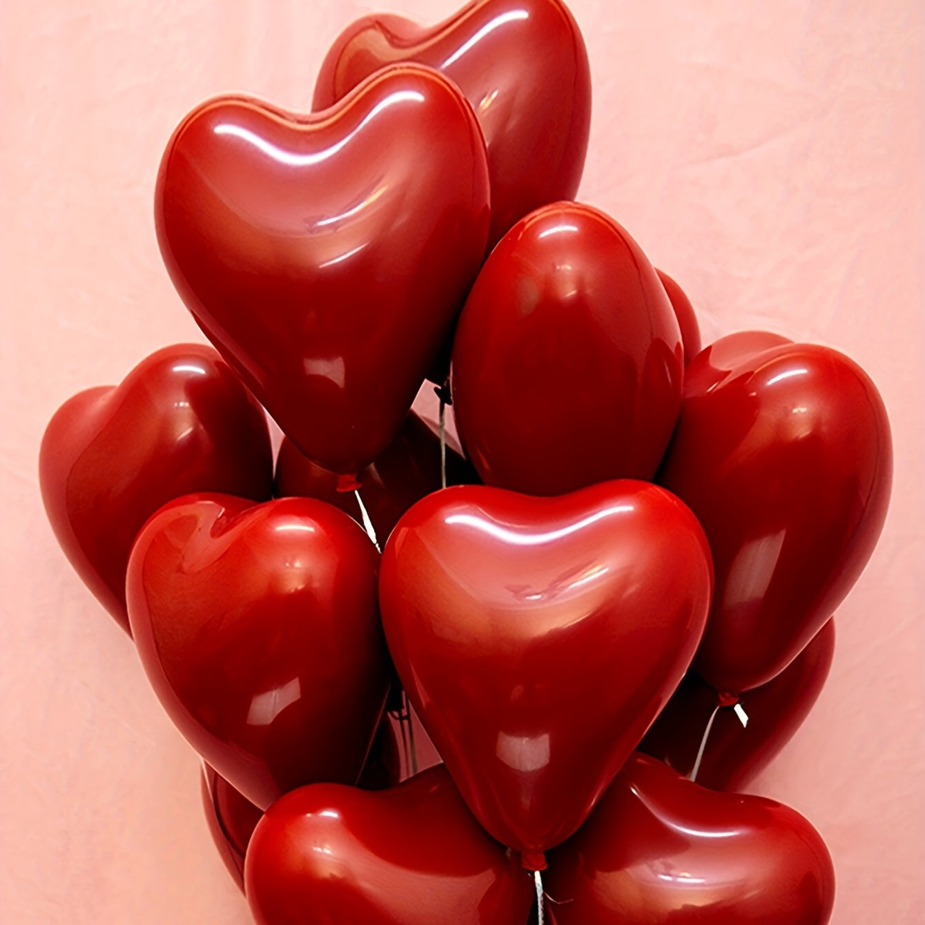 10pcs Red Love Heart Wedding Balloons Valentines Wedding Engagement Decor