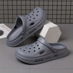 Men's Casual Slip On Hollow Out Sandals - Platform Shoes