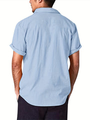 Men's Short Sleeve Casual Shirt for Summer Vacation Resort
