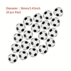 20pcs 36mm Table Soccer Balls Football Accessory Replacements