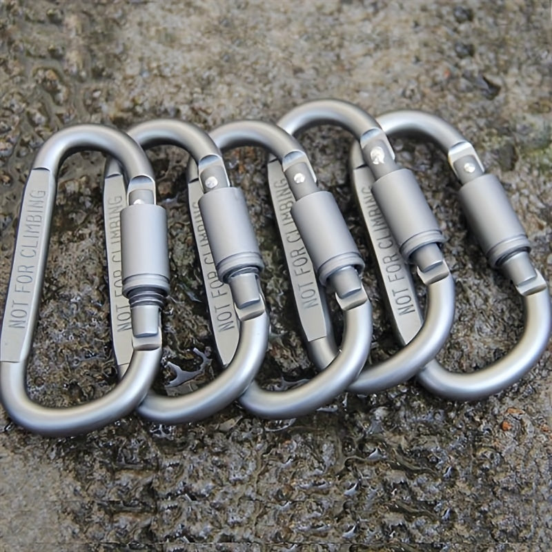 D Buckle Aluminum Alloy Key Chain for Travel and Camping