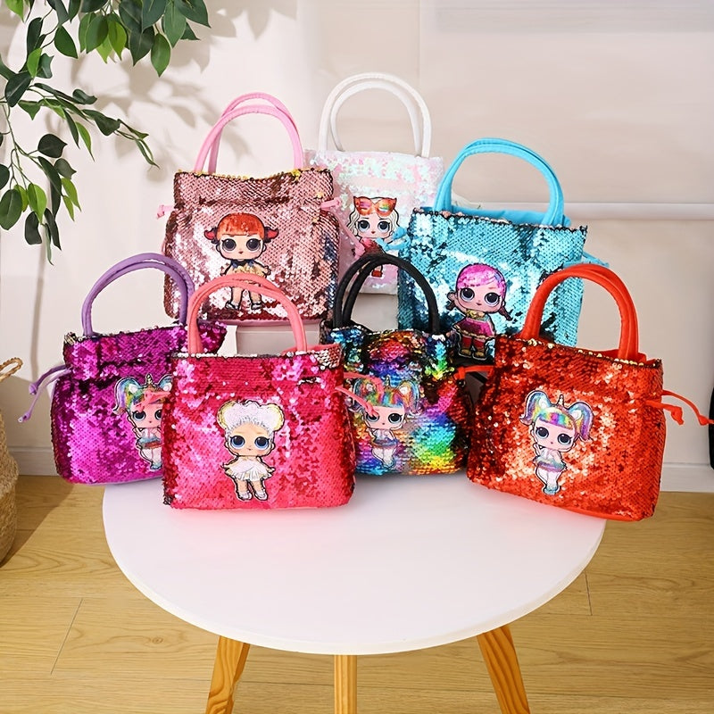Sequin Unicorn Doll Handbag Coin Purse for Girls