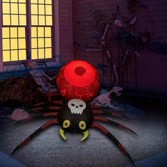 Inflatable Glowing Spider for Halloween Decoration