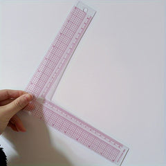 Plastic L Square Ruler Curve Sewing Measure Tailor Craft Tool