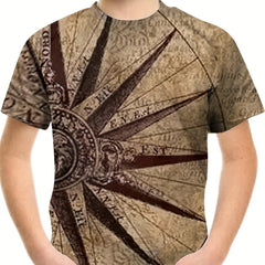 Kids Graphic Casual T shirt Active Short Sleeve Tee