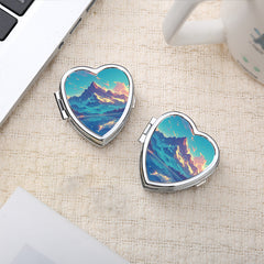 Heart Shaped Pill Box 2 Compartments Portable Medicine Organizer