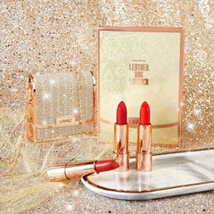 Leather Bag Lipstick Set, Velvet Matte Brightening Lipstick