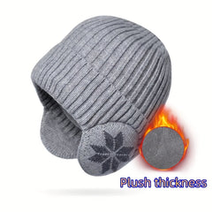Winter Windproof Knitted Hat with Ear Protection