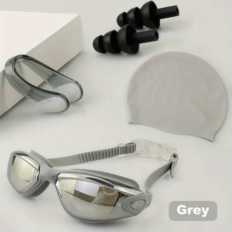 Silicone Swimming Goggles Set - Safe & Stylish Pool Gear