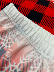 Christmas Leggings Plaid & Ombre Snowflake High Rise