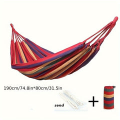 Portable Canvas Hammock for Indoor Outdoor Camping