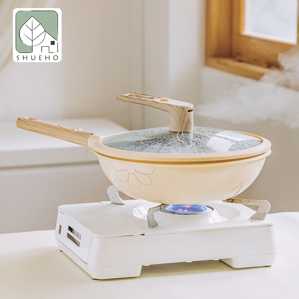 Non-stick Pot With Standable Slight Pressure Pot Cover And Detachable Handle