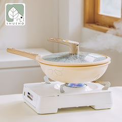 Non-stick Pot With Standable Slight Pressure Pot Cover And Detachable Handle