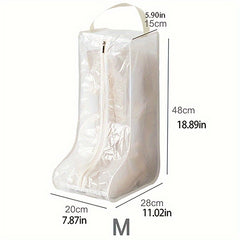 Boots Storage Bag Zipper Lightweight Protective Cover Dust-proof Shoe Container