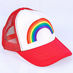 Rainbow Pride Mesh Trucker Hat LGBT Adjustable Baseball Cap