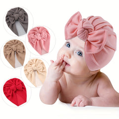 Kids Imitated Cashmere Square Bow Hat