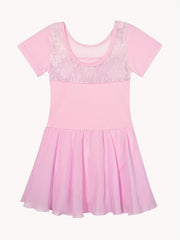 Girl's Ballet Dance Dress Athletic Cotton Stretch Short