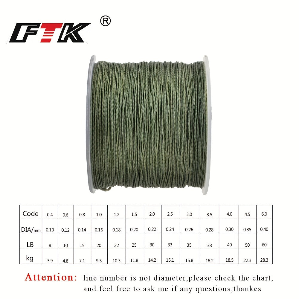 114M 4 Strands Braided Fishing Line Durable Fishing Gear