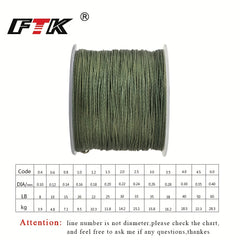 114M 4 Strands Braided Fishing Line Durable Fishing Gear