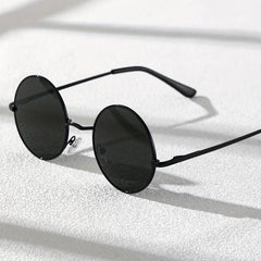 Men's Round Frame Sunglasses Classic Casual Style