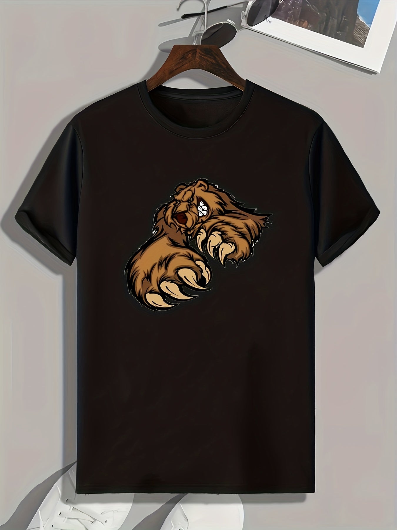 Monster Print Men's Graphic T shirt for Summer