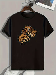 Monster Print Men's Graphic T shirt for Summer