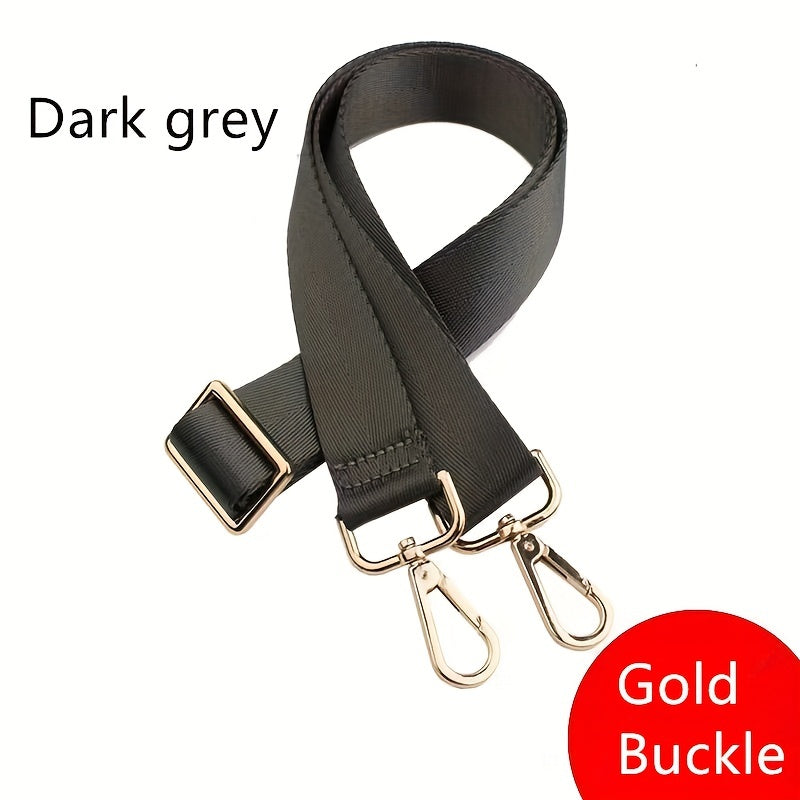 Dark Gray Bag Strap Adjustable Shoulder Travel Reusable