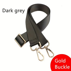 Dark Gray Bag Strap Adjustable Shoulder Travel Reusable