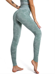 High Waist Camo Yoga Leggings for Fitness Gym Wear