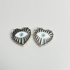 2pcs Love Eyes Shirt Button Cover - No Sewing - Multicolor