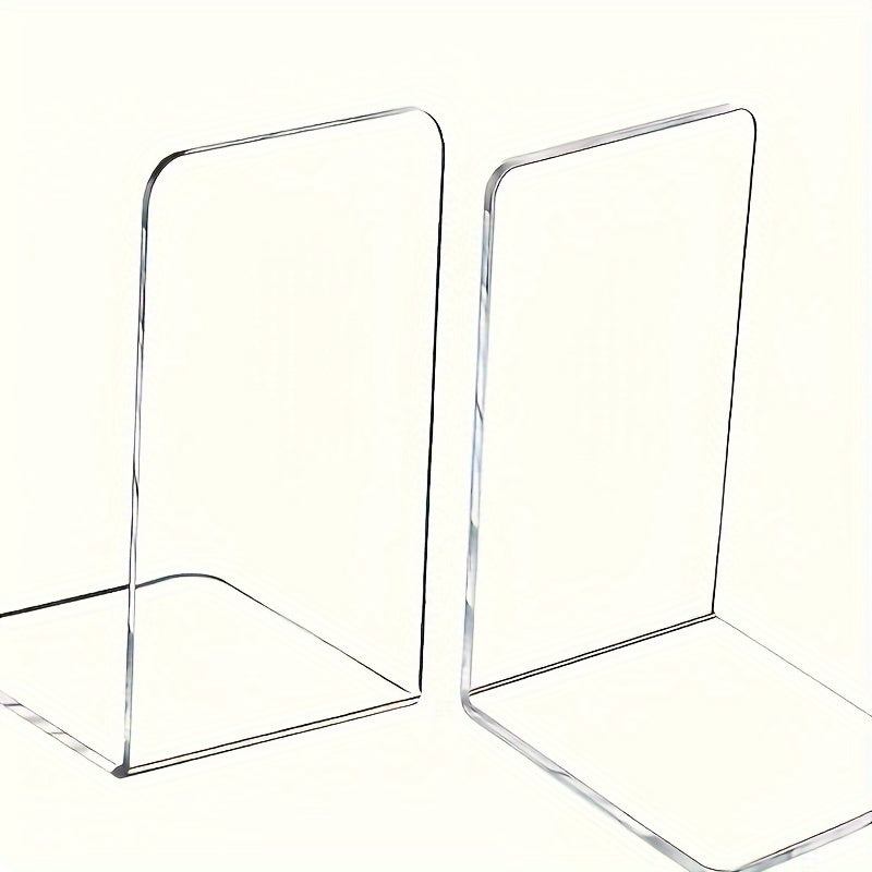 Transparent Plastic Bookend Desktop Book Stand School Home And Office Book Stand