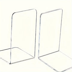Transparent Plastic Bookend Desktop Book Stand School Home And Office Book Stand