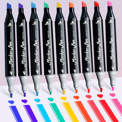 168 Dual Tip Alcohol Markers in Portable Case
