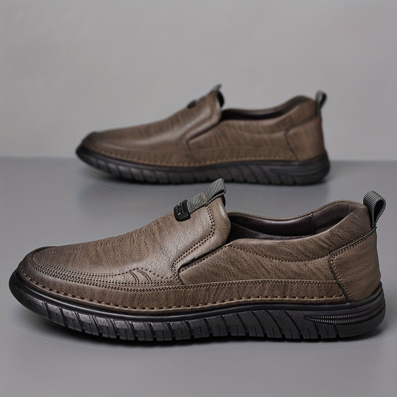 Men's Comfy Non slip PU Leather Loafer Shoes