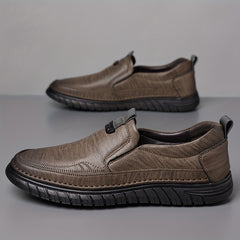 Men's Comfy Non slip PU Leather Loafer Shoes