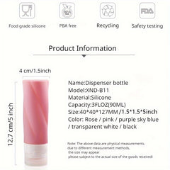 1pc Silicone Travel Bottle Leak-proof Container