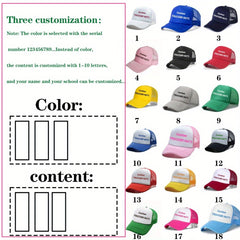 Personalized Custom Truck Driver Hats Two Tone Green Lightweight Foam Base