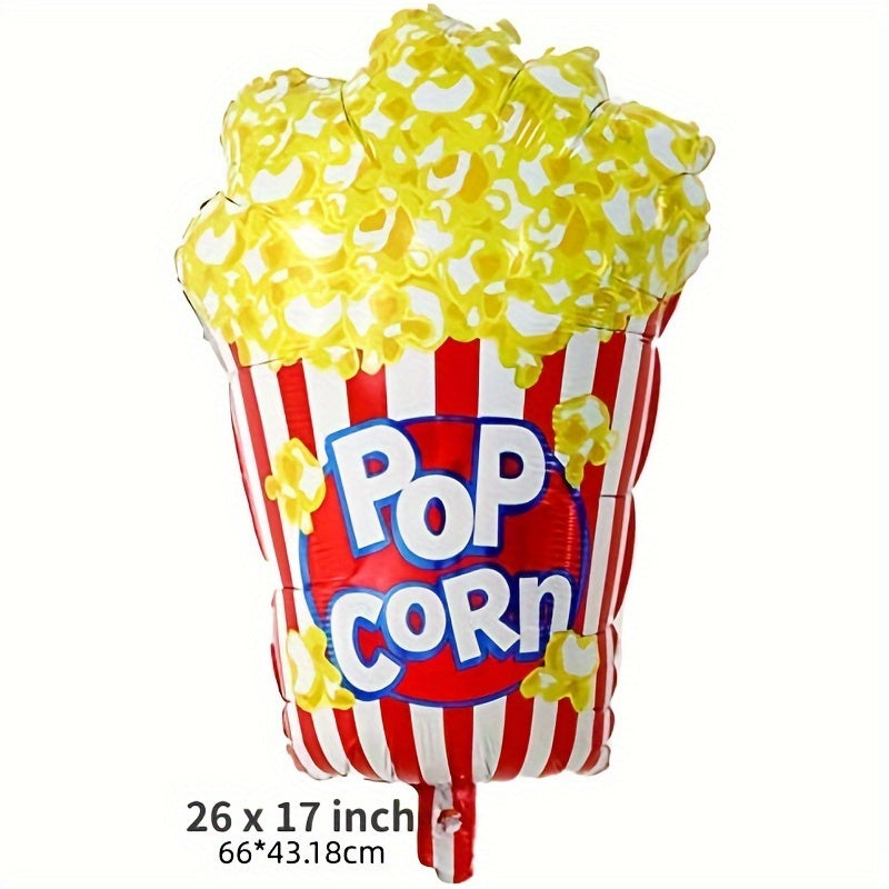 10pcs Movie Night Popcorn Foil Party Balloon Christmas Decor