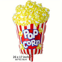 10pcs Movie Night Popcorn Foil Party Balloon Christmas Decor