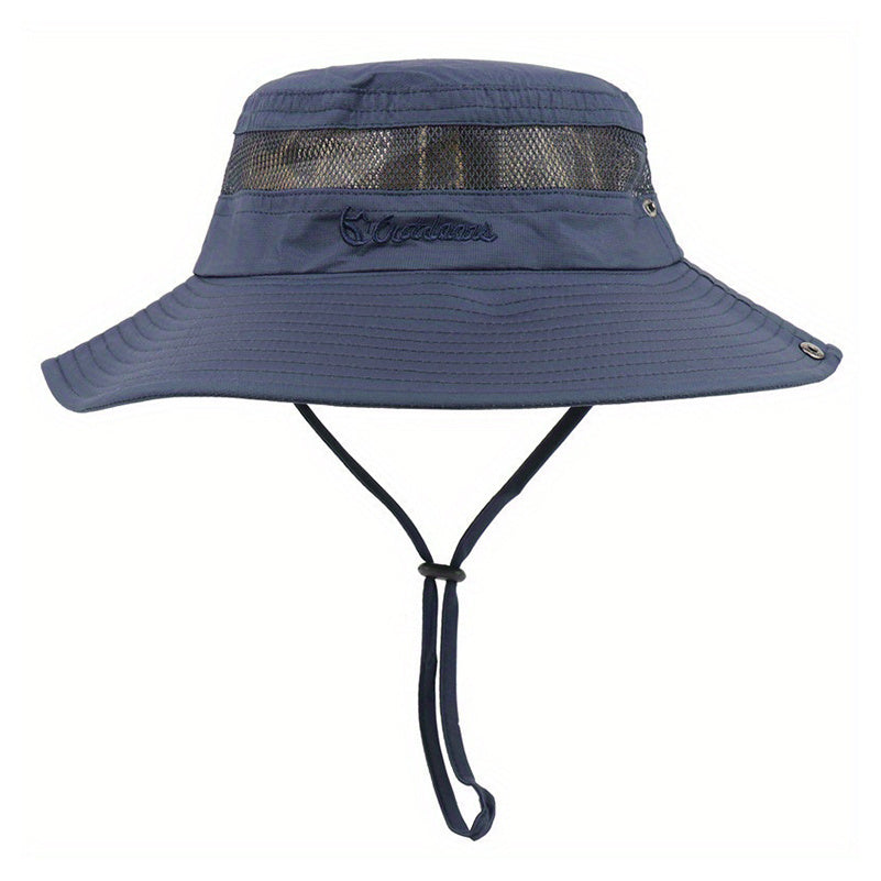 Men's Wide Brim Fishing Hat Summer Sun Hat Jungle Boonie Hat