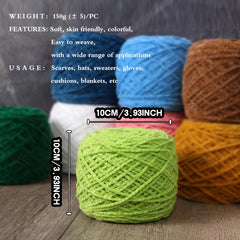 Soft Chenille Flannel Yarn Blanket Velvet Yarn for DIY Craft 150g