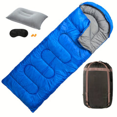 Portable Waterproof Sleeping Bag with Pillow & Accessories
