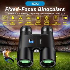 10x42 Binoculars For Adults Kids Bird Watching Travel Wildlife Sports Games