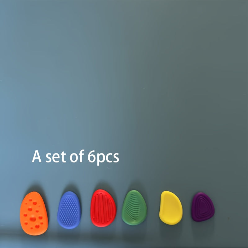 12pcs Sensory Silicone Stone Set Soft Textured Toy for Children and Adults
